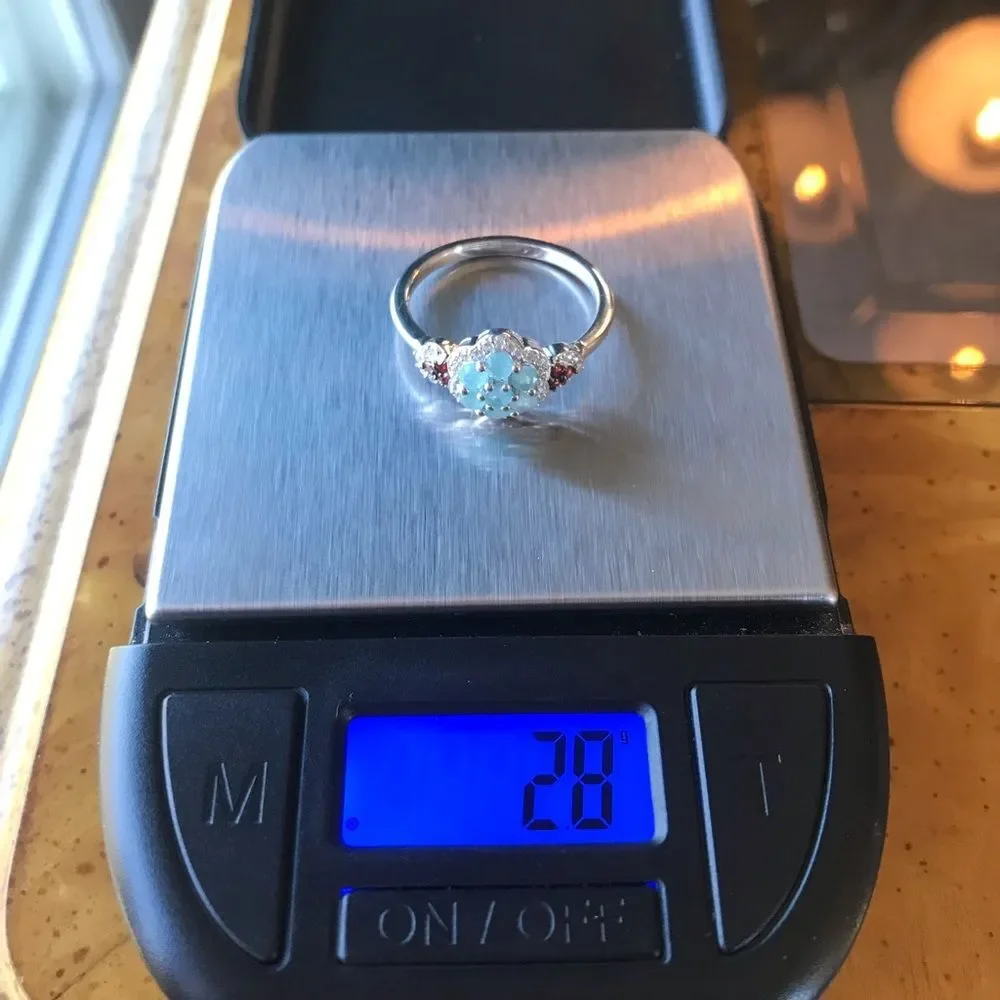 Natural Grandidierite Sterling Silver Ring Size 9